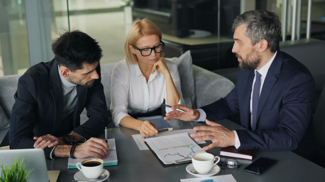 modern business innovation meeting