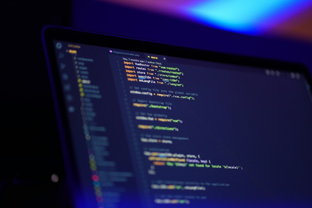 software code on screen